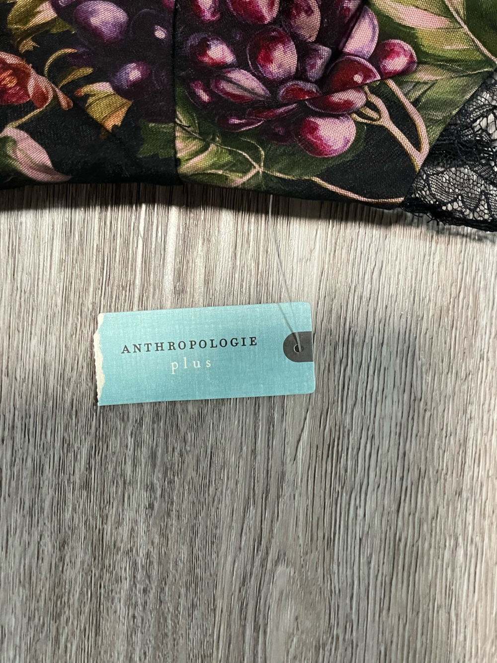 Anthropologie Maeve Fruit & Floral Dress NWT 1X Lace Trim Plus Size - Picture 12 of 16